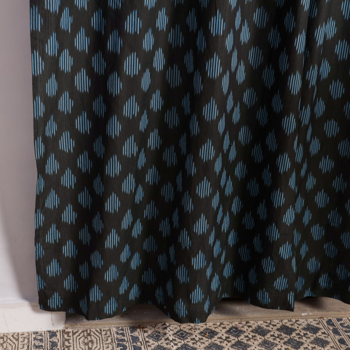 Pochampally Ikat Door Curtain (7 x 3 Feet) (Single Piece) 12
