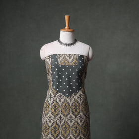 Patchwork Kalamkari Block Print Cotton Unstitched Kurta Material (2.5m) 15