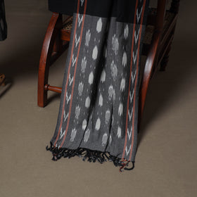 Pochampally Ikat Woven Cotton Unstitched Dress Material: Kurta, Bottom & Dupatta 04