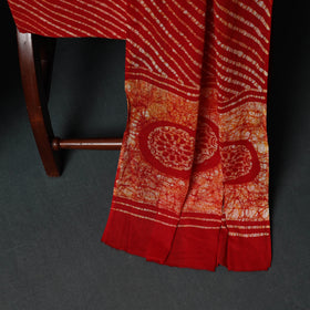 Kutch Hand Block Batik Print Cotton 3pc Unstitched Dress Material Suit Set 38