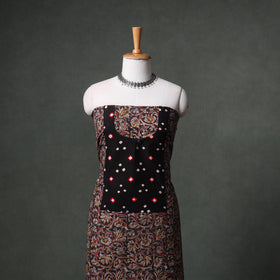 Patchwork Kalamkari Block Print Cotton Unstitched Kurta Material (2.5m) 19