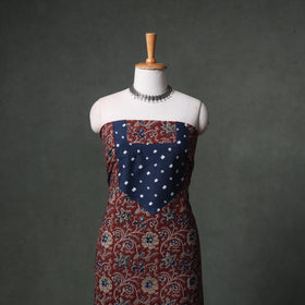 Patchwork Kalamkari Block Print Cotton Unstitched Kurta Material (2.5m) 20