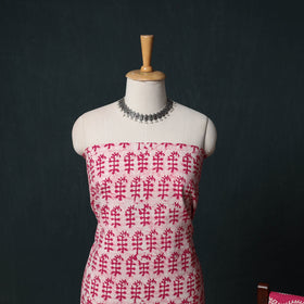Kutch Hand Block Batik Print Cotton 3pc Unstitched Dress Material Suit Set 01