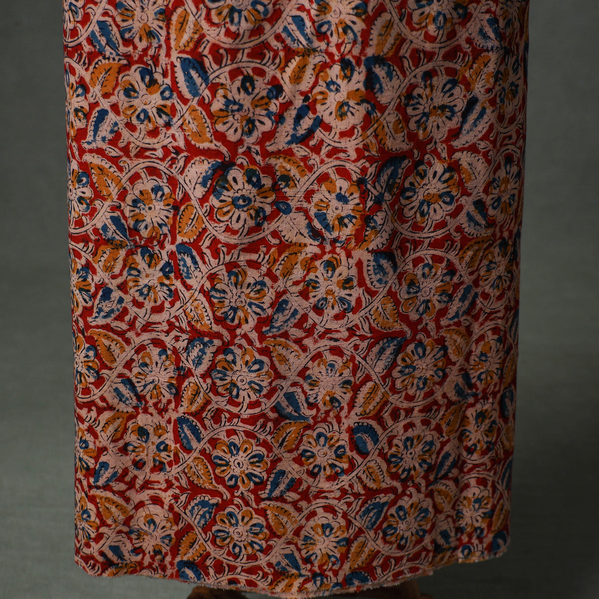 Patchwork Kalamkari Block Print Cotton Unstitched Kurta Material (2.5m) 21