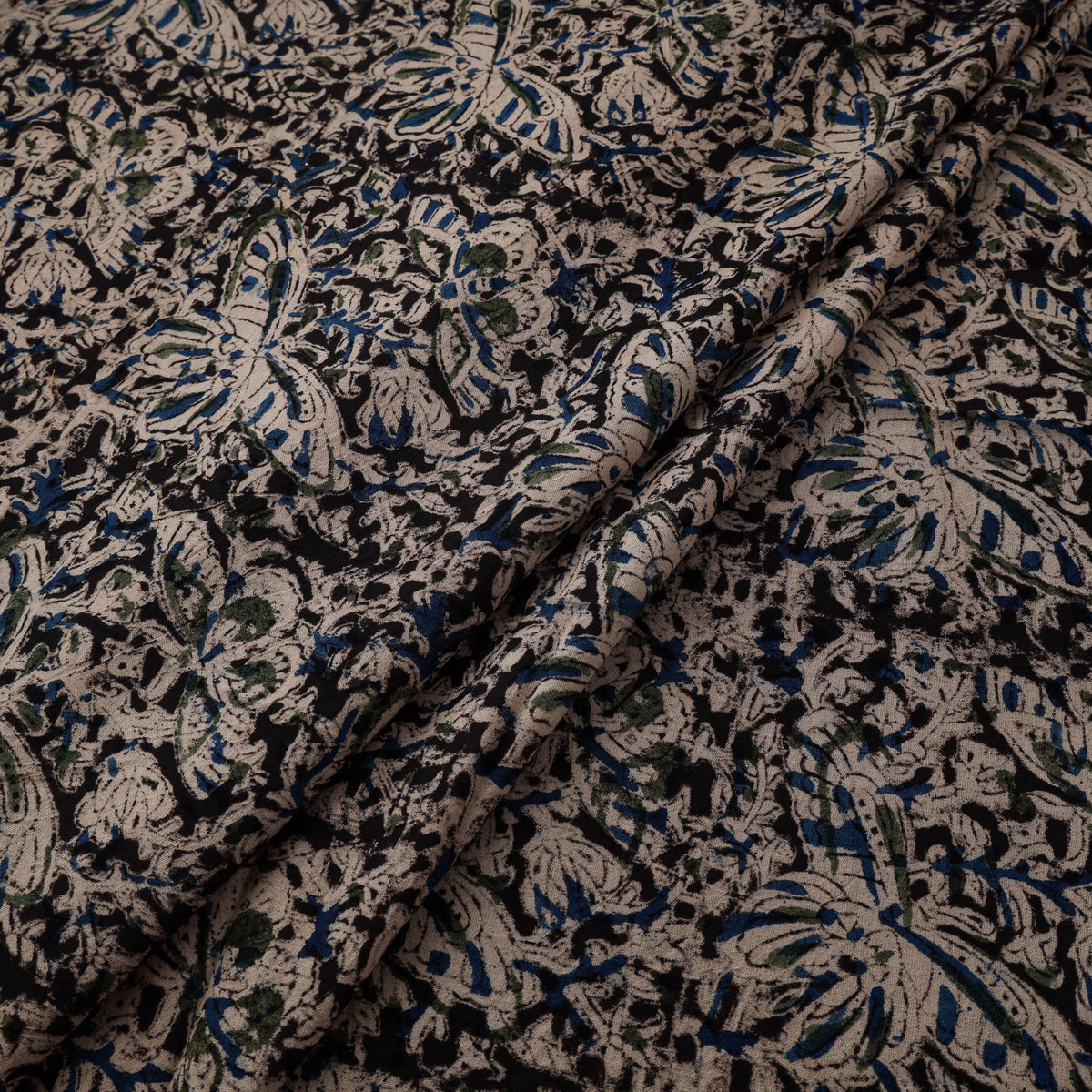 Pedana Hand Block Kalamkari Print Natural Dyed Cotton Fabric 03