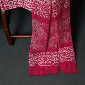 Kutch Hand Block Batik Print Cotton 3pc Unstitched Dress Material Suit Set 02