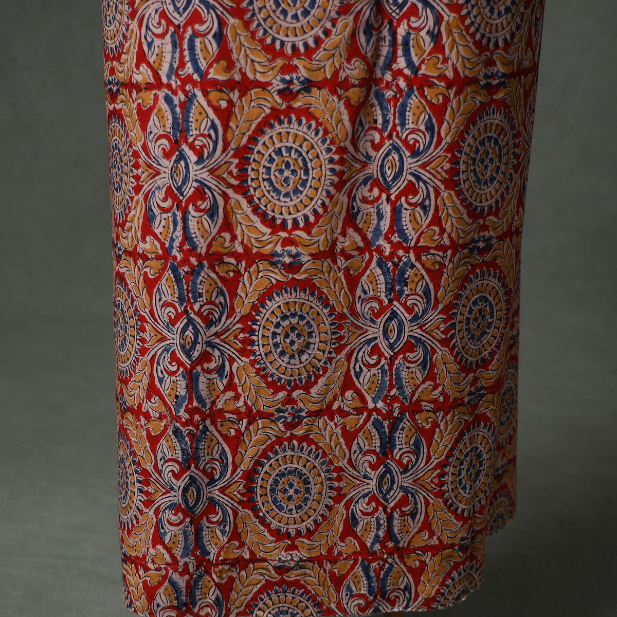 Patchwork Kalamkari Block Print Cotton Unstitched Kurta Material (2.5m) 24