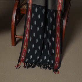 Pochampally Ikat Woven Cotton Unstitched Dress Material: Kurta, Bottom & Dupatta 07
