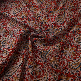 Pedana Hand Block Kalamkari Print Natural Dyed Cotton Fabric 07