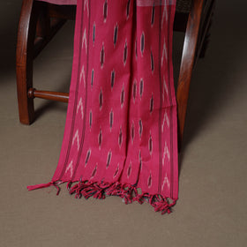 Pochampally Ikat Woven Cotton Unstitched Dress Material: Kurta, Bottom & Dupatta 09