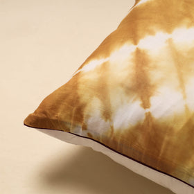 Brown Tie & Dye Cotton Shibori Cushion Cover