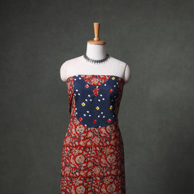 Patchwork Kalamkari Block Print Cotton Unstitched Kurta Material (2.5m) 34