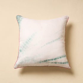 White Tie & Dye Cotton Shibori Cushion Cover