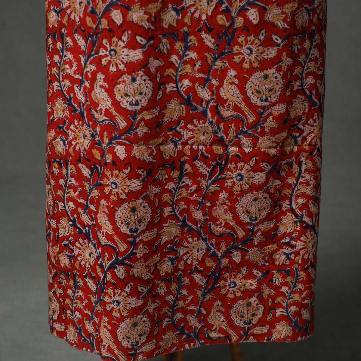 Patchwork Kalamkari Block Print Cotton Unstitched Kurta Material (2.5m) 34