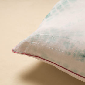 White Tie & Dye Cotton Shibori Cushion Cover