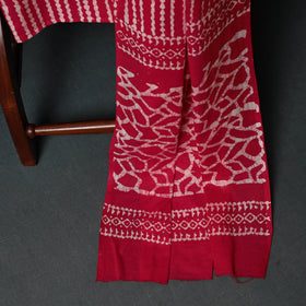 Kutch Hand Block Batik Print Cotton 3pc Unstitched Dress Material Suit Set 08