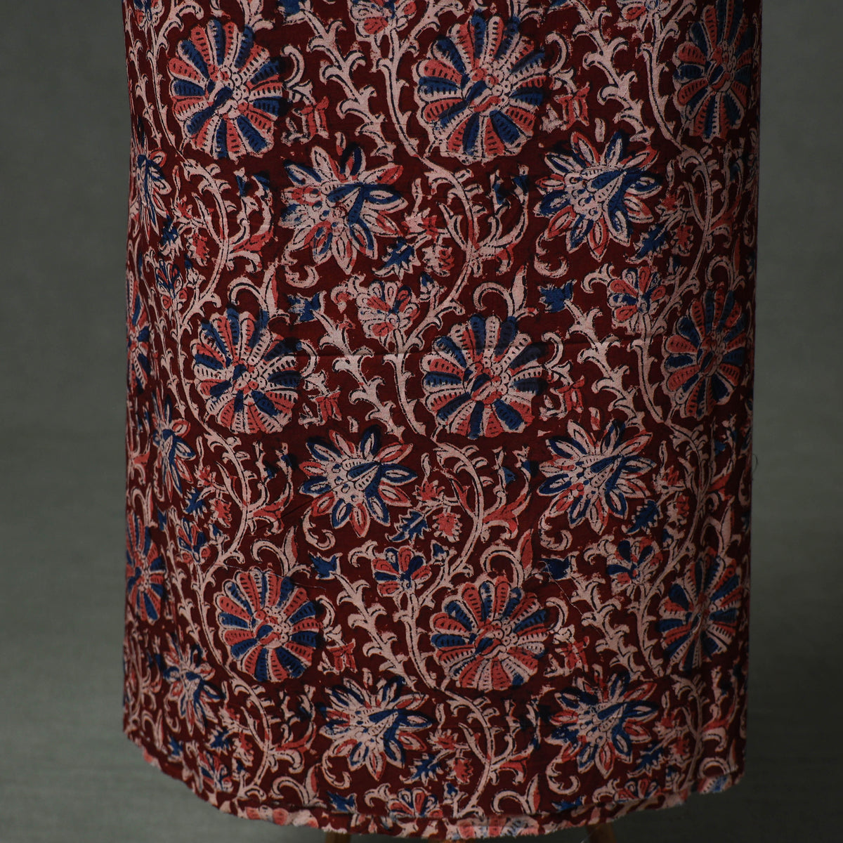 Patchwork Kalamkari Block Print Cotton Unstitched Kurta Material (2.5m) 35