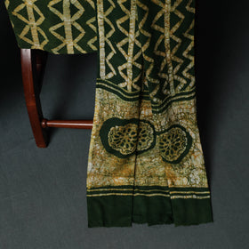 Kutch Hand Block Batik Print Cotton 3pc Unstitched Dress Material Suit Set 09