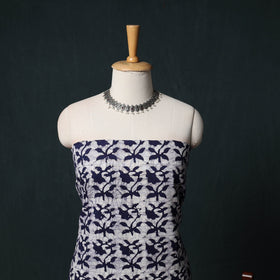 Kutch Hand Block Batik Print Cotton 3pc Unstitched Dress Material Suit Set 10