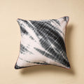 Black Tie & Dye Cotton Shibori Cushion Cover