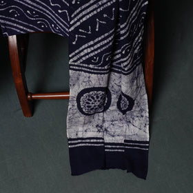 Kutch Hand Block Batik Print Cotton 3pc Unstitched Dress Material Suit Set 10