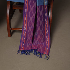 Pochampally Ikat Woven Cotton Unstitched Dress Material: Kurta, Bottom & Dupatta 13