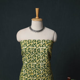 Kutch Hand Block Batik Print Cotton 3pc Unstitched Dress Material Suit Set 12