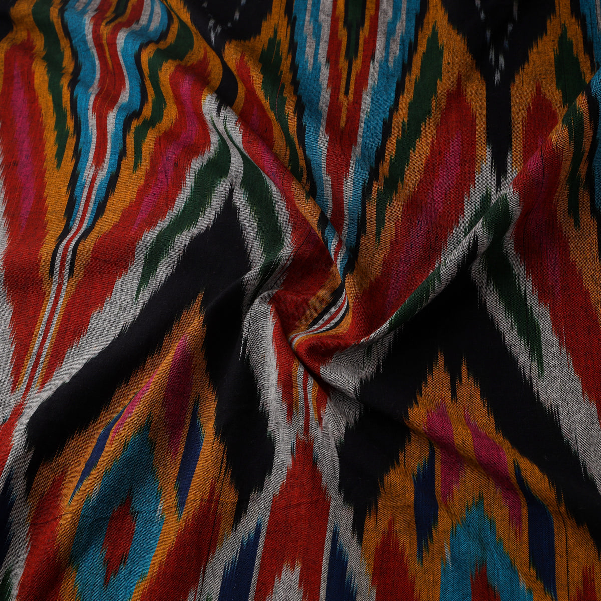 Pochampally Central Asian Ikat Pure Cotton Fabric 02