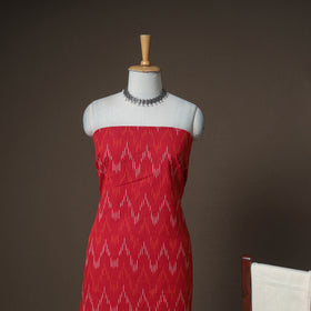 Pochampally Ikat Woven Cotton Unstitched Dress Material: Kurta, Bottom & Dupatta 15