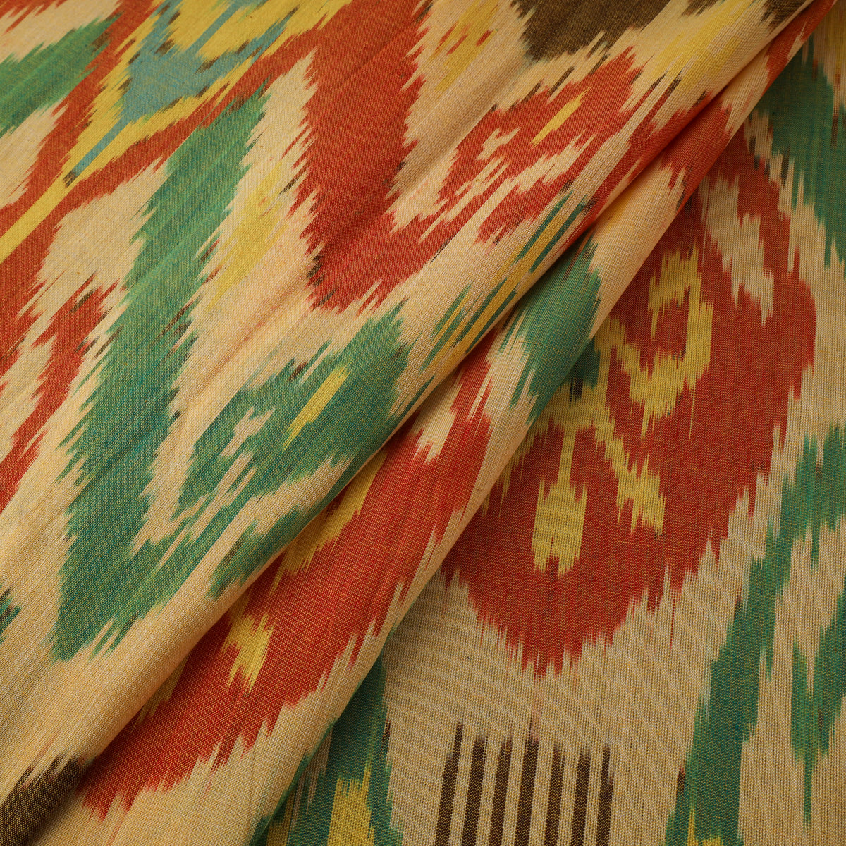 Pochampally Central Asian Ikat Pure Cotton Fabric 03