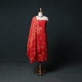 Kutch Hand Block Batik Print Cotton 3pc Unstitched Dress Material Suit Set 14