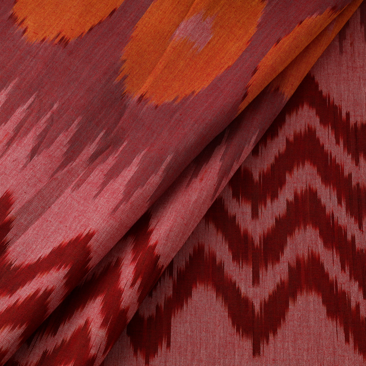 Pochampally Central Asian Ikat Pure Cotton Fabric 05