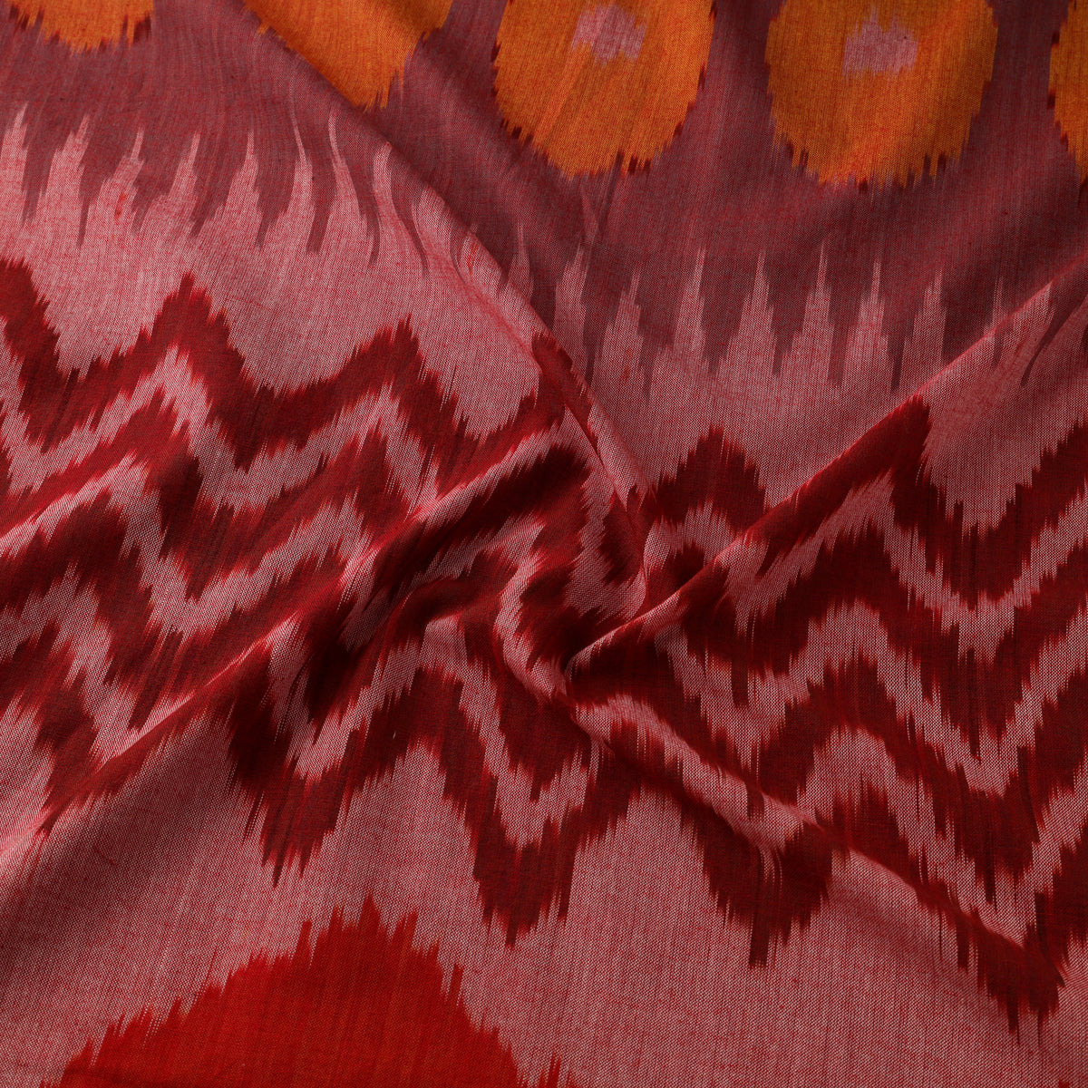 Pochampally Central Asian Ikat Pure Cotton Fabric 05