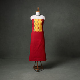 Patchwork Mangalagiri Handloom Cotton Unstitched Kurta Material (2.5m) 50