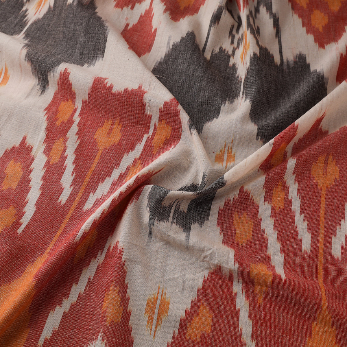 Pochampally Central Asian Ikat Pure Cotton Fabric 08