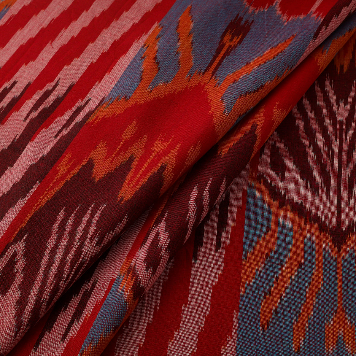 Pochampally Central Asian Ikat Pure Cotton Fabric 09