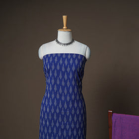 Pochampally Ikat Woven Cotton Unstitched Dress Material: Kurta, Bottom & Dupatta 19