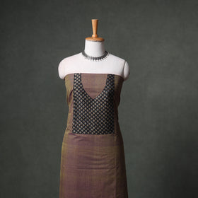 Patchwork Mangalagiri Handloom Cotton Unstitched Kurta Material (2.5m) 53