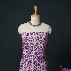 Kutch Hand Block Batik Print Cotton 3pc Unstitched Dress Material Suit Set 19