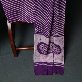 Kutch Hand Block Batik Print Cotton 3pc Unstitched Dress Material Suit Set 19