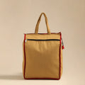 Yellow Handcrafted Cotton Shopping Hand Bag