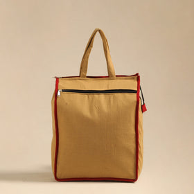 Yellow Handcrafted Cotton Shopping Hand Bag