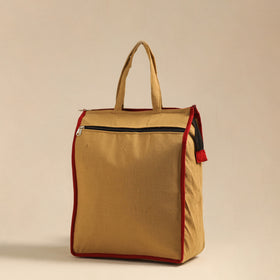 Yellow Handcrafted Cotton Shopping Hand Bag