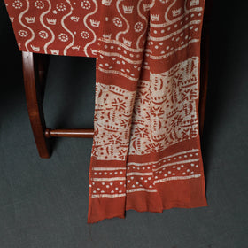 Kutch Hand Block Batik Print Cotton 3pc Unstitched Dress Material Suit Set 20