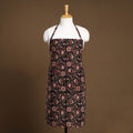 Buy Black Bagru Block Print Cotton Apron with Pocket