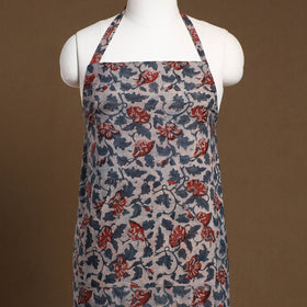 Multicolor Bagru Block Print Cotton Apron with Pocket