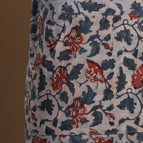 Multicolor Bagru Block Print Cotton Apron with Pocket