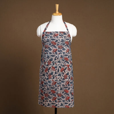 Multicolor Bagru Block Print Cotton Apron with Pocket