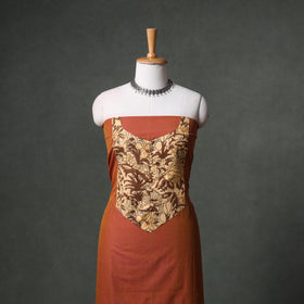 Patchwork Mangalagiri Handloom Cotton Unstitched Kurta Material (2.5m) 62