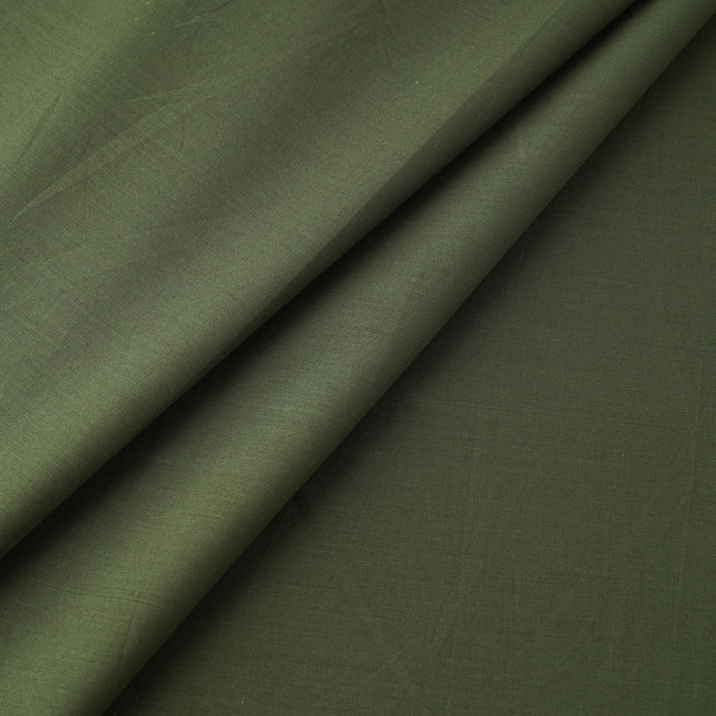 Green - Prewashed Plain Cotton Fabric 15